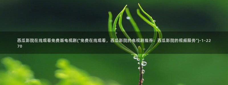 燕云台免费观看完整版西瓜影院